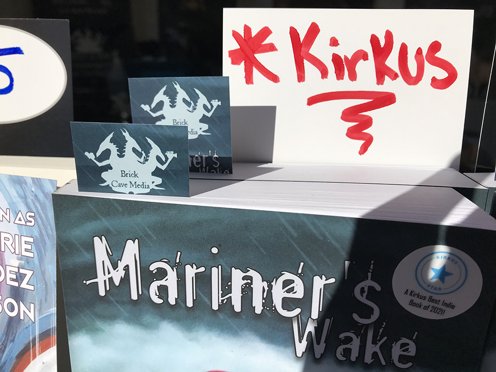 Mariner's Wake by Adam Marsh on Display with a Kirkus Starred Review indicator 